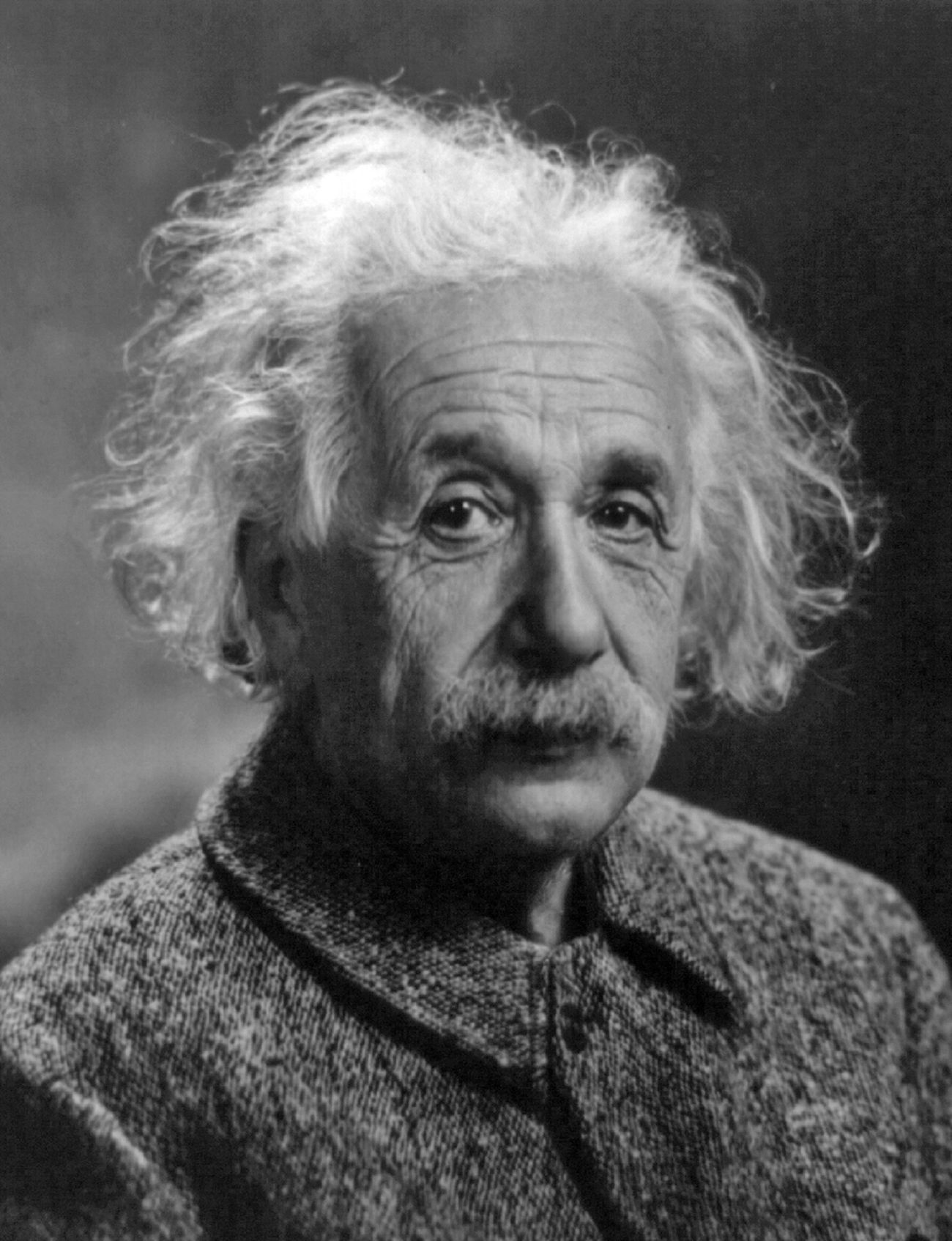 Albert Einstein portrait, famous physicist